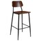 Flash Furniture Industrial Barstool with Gunmetal Steel Frame and Rustic Wood Seat XU-DG-60725B-GG - alternate 8